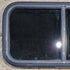 Used Black Radius Opening Window : 29 1/2" W x 14 1/4" H x 1 1/4" - Young Farts RV Parts