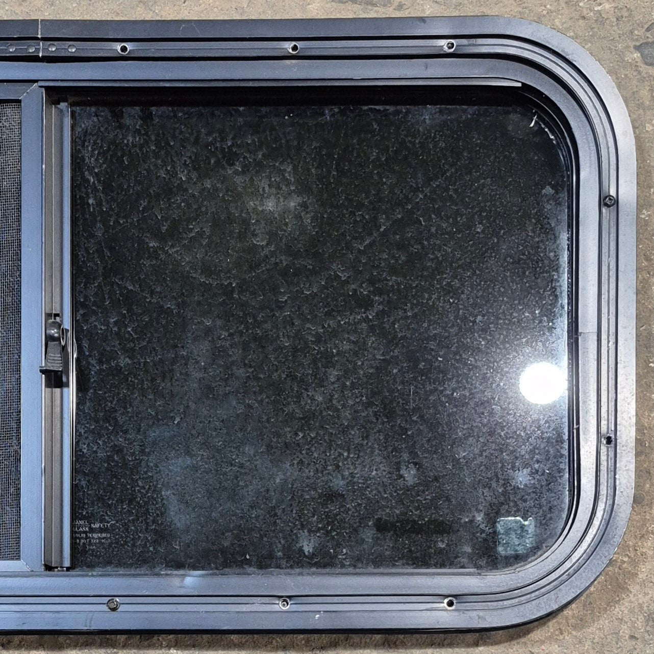 Used Black Radius Opening Window : 29 1/2