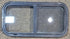 Used Black Radius Opening Window : 29 1/2" W x 14 3/4" H x 1 7/8" - Young Farts RV Parts