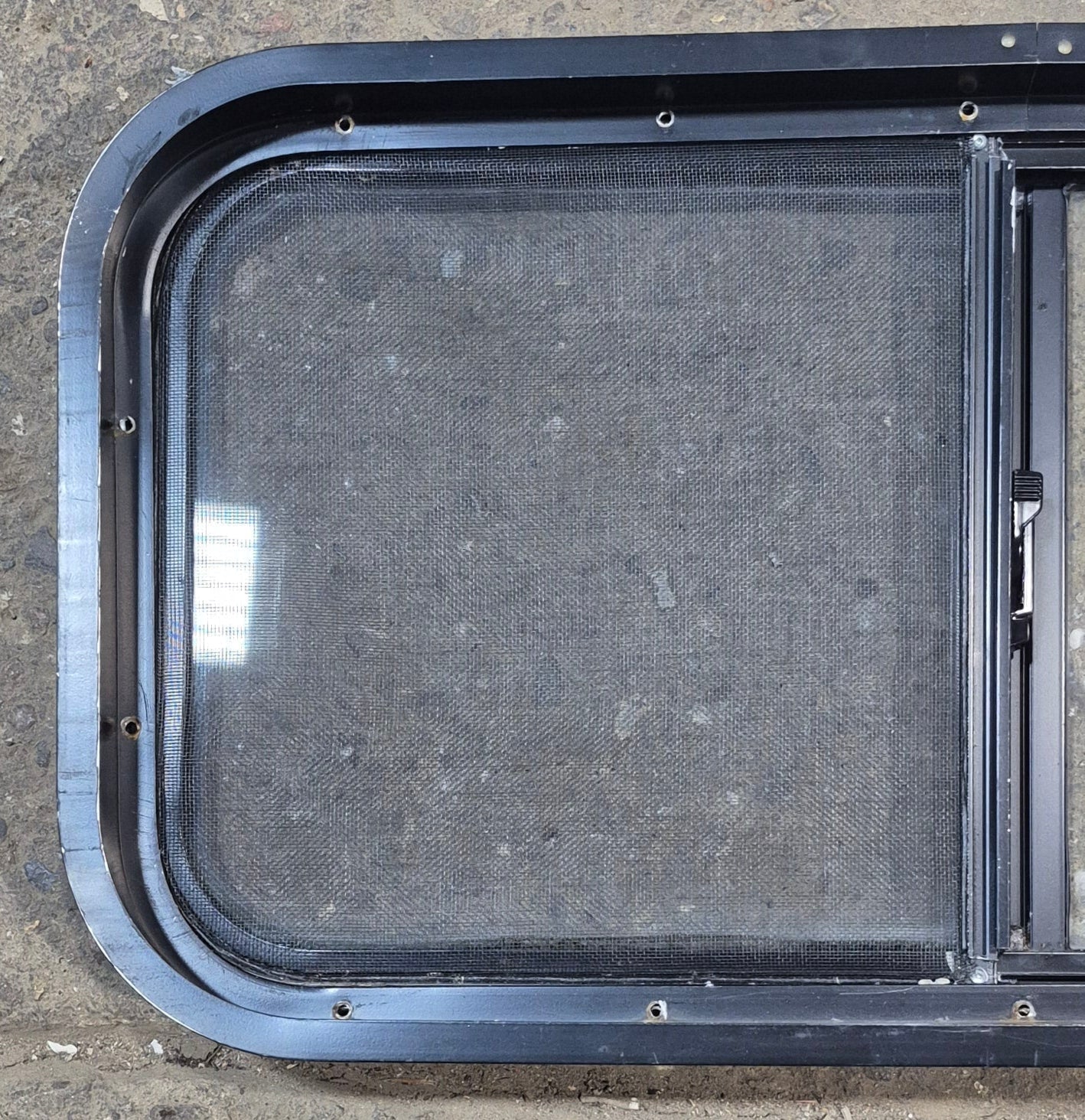 Used Black Radius Opening Window : 29 1/2