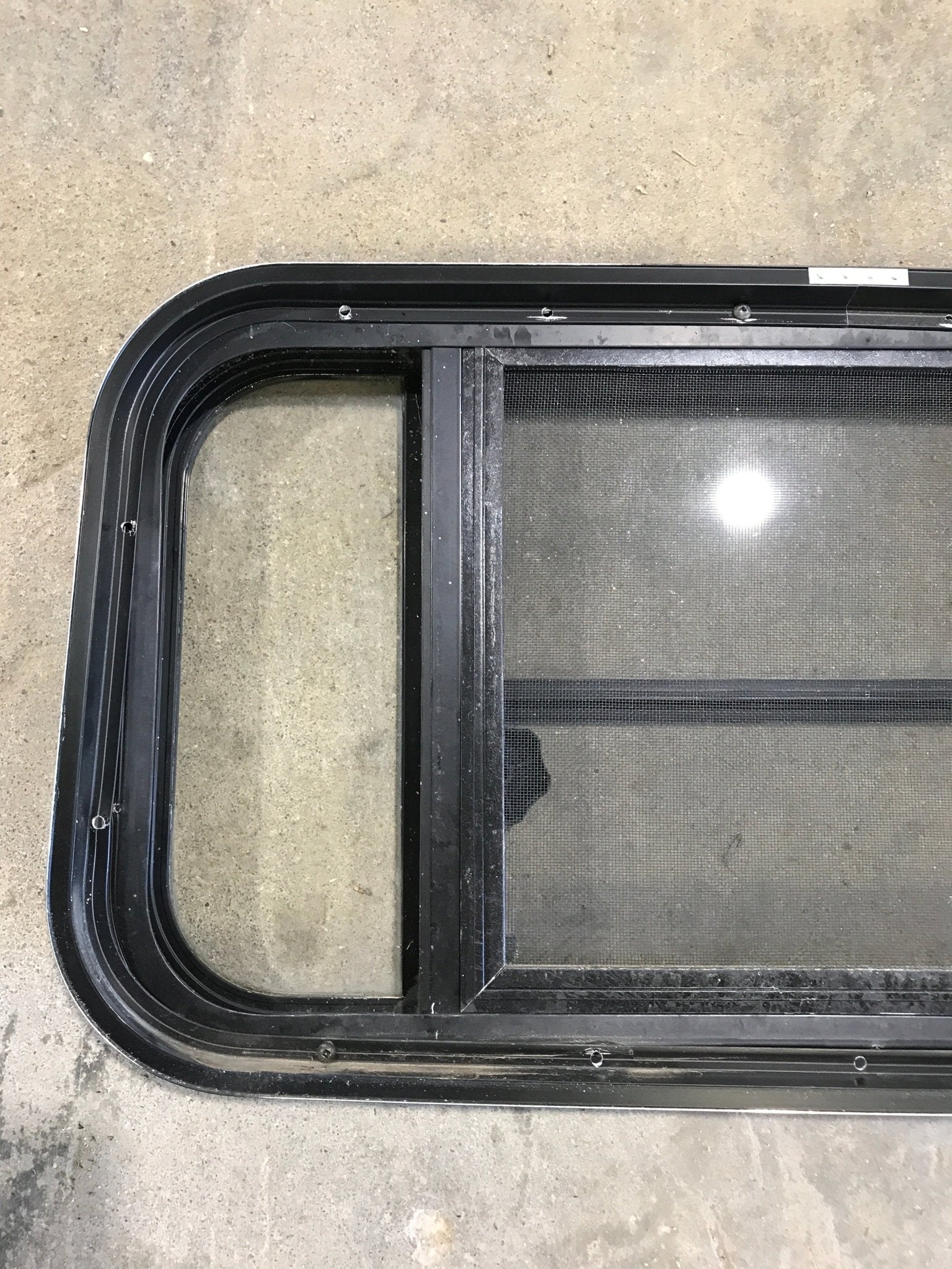 Used Black Radius Opening Window : 29 1/2