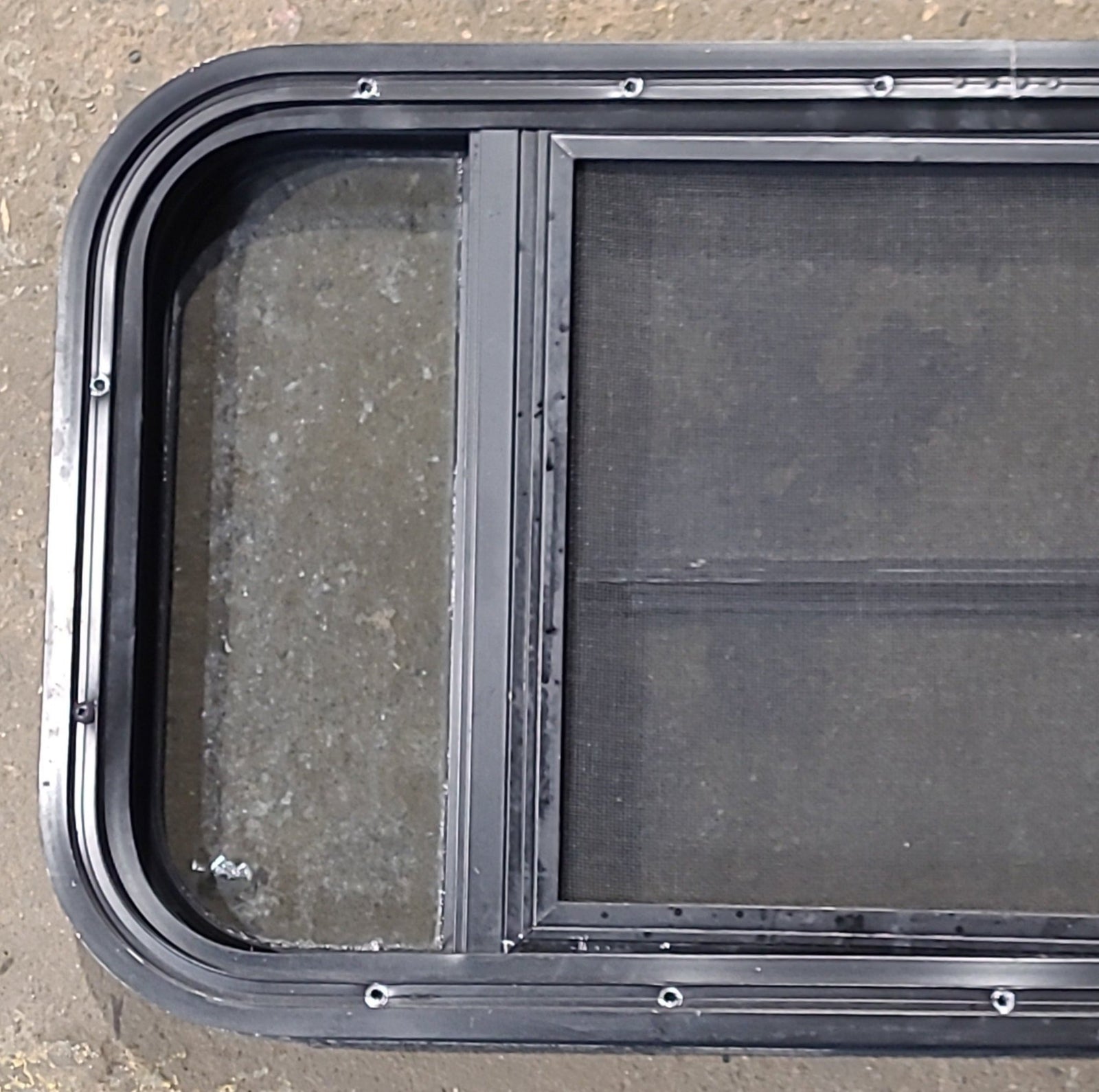 Used Black Radius Opening Window : 29 1/2