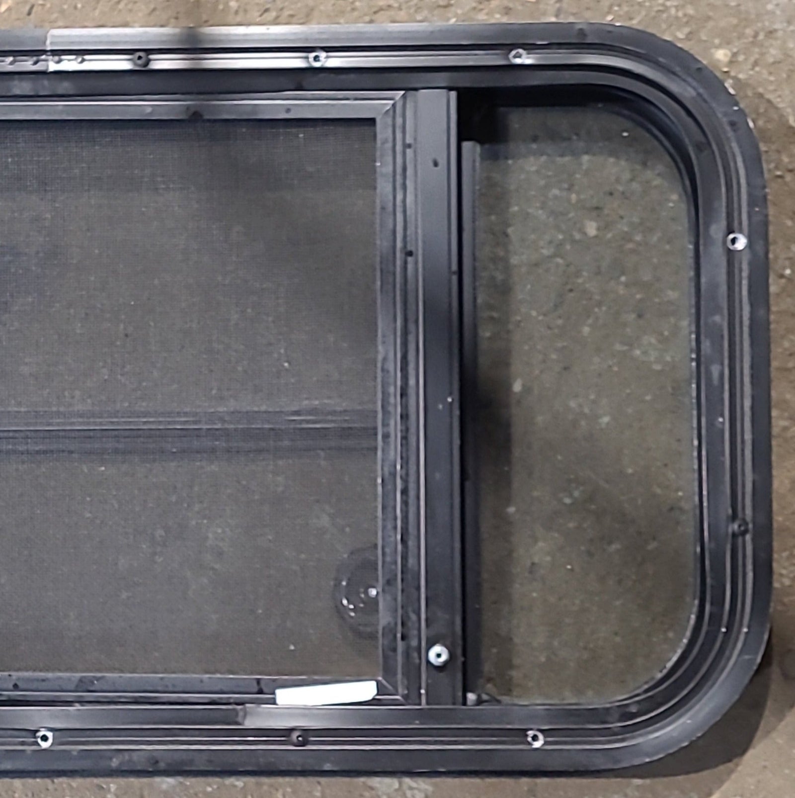 Used Black Radius Opening Window : 29 1/2