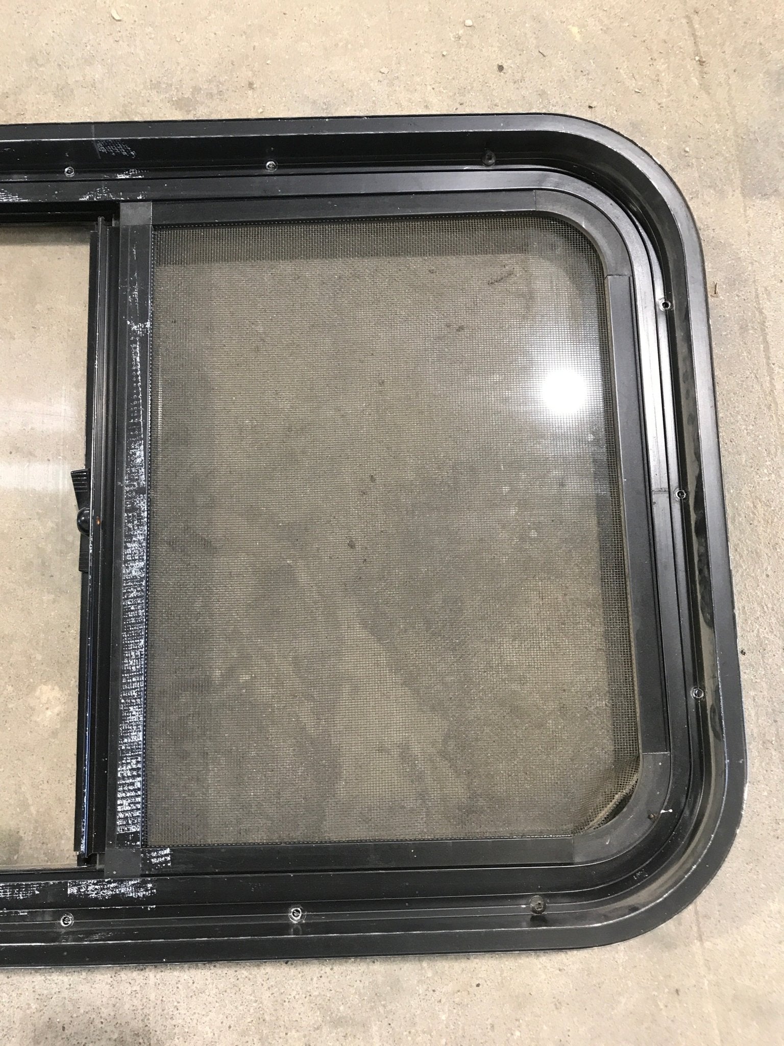 Used Black Radius Opening Window : 29 1/2