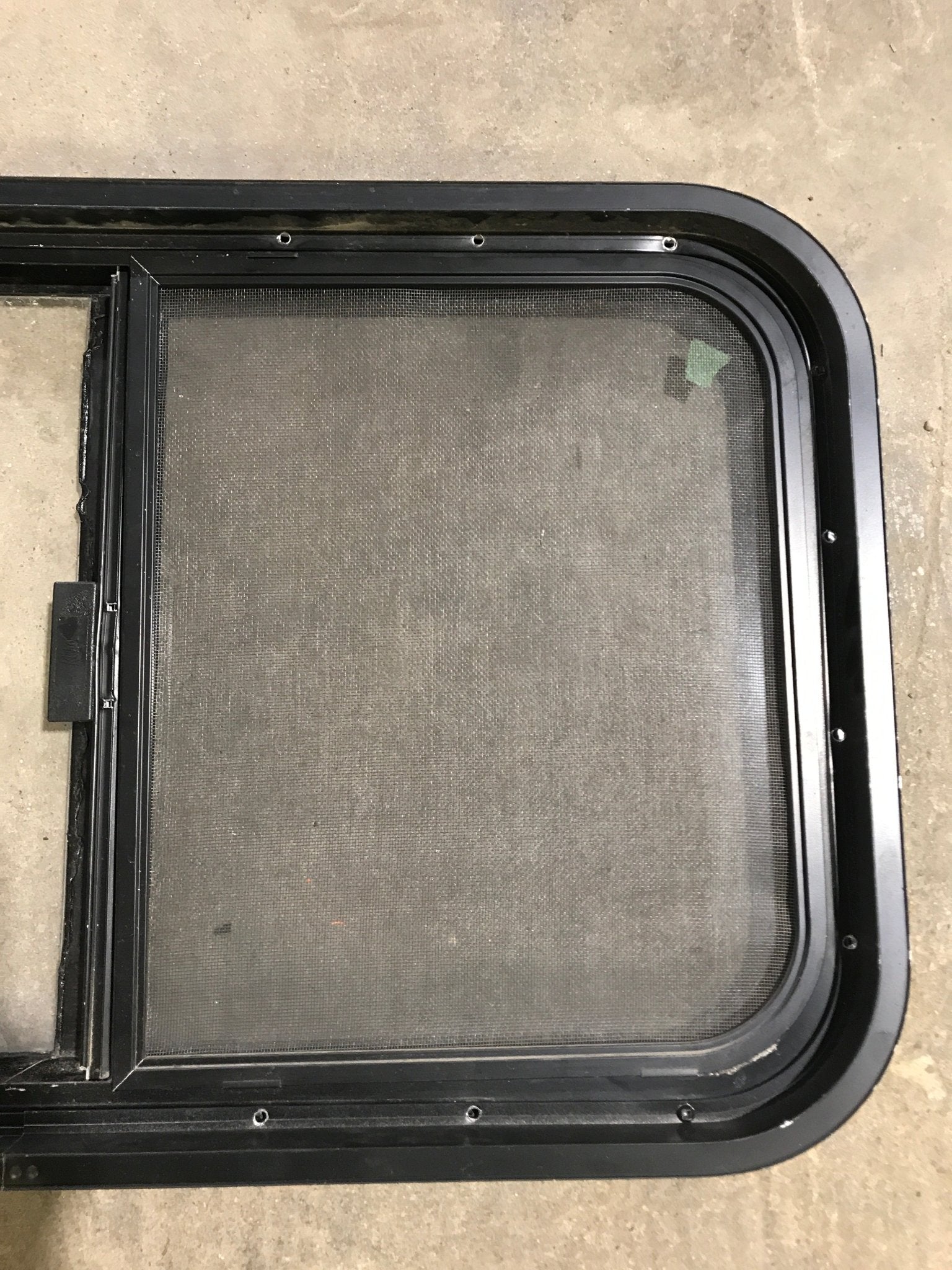 Used Black Radius Opening Window : 29 1/2