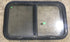 Used Black Radius Opening Window : 29 1/2" W x 17 1/2" H x 2" D - Young Farts RV Parts