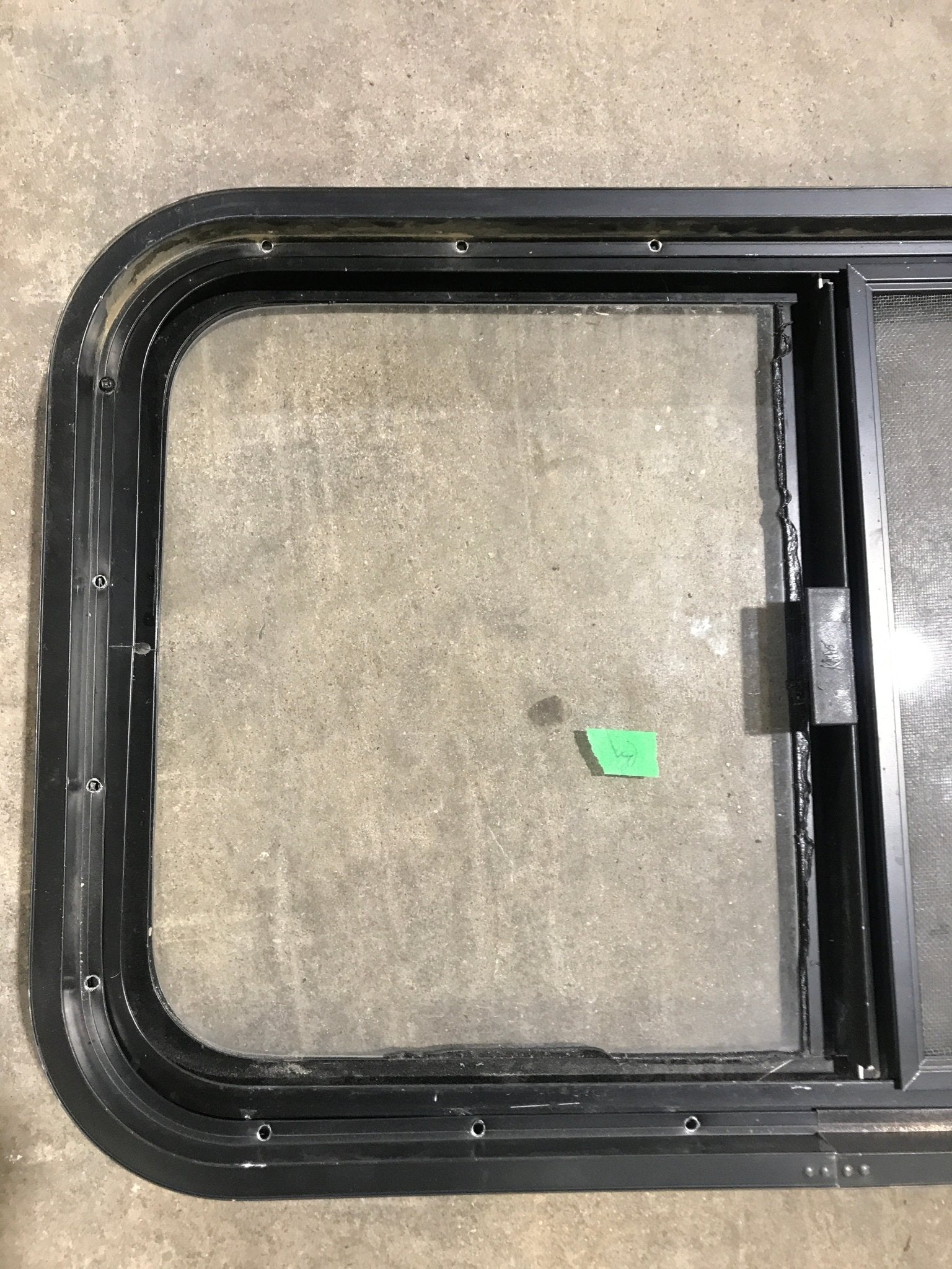 Used Black Radius Opening Window : 29 1/2