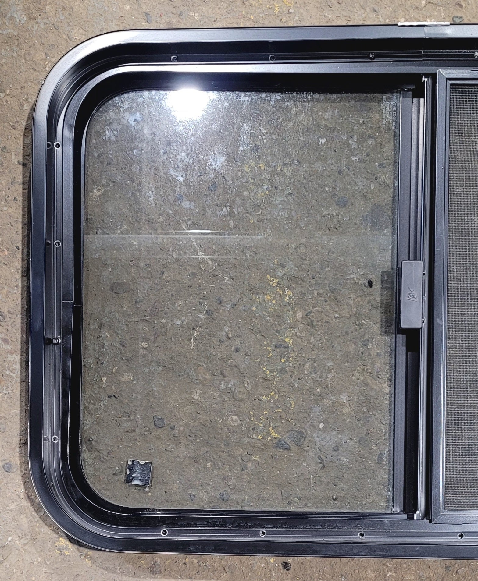 Used Black Radius Opening Window : 29 1/2