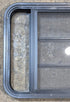 Used Black Radius Opening Window : 29 1/2" W x 22 1/2" H x 1 3/4" - Young Farts RV Parts
