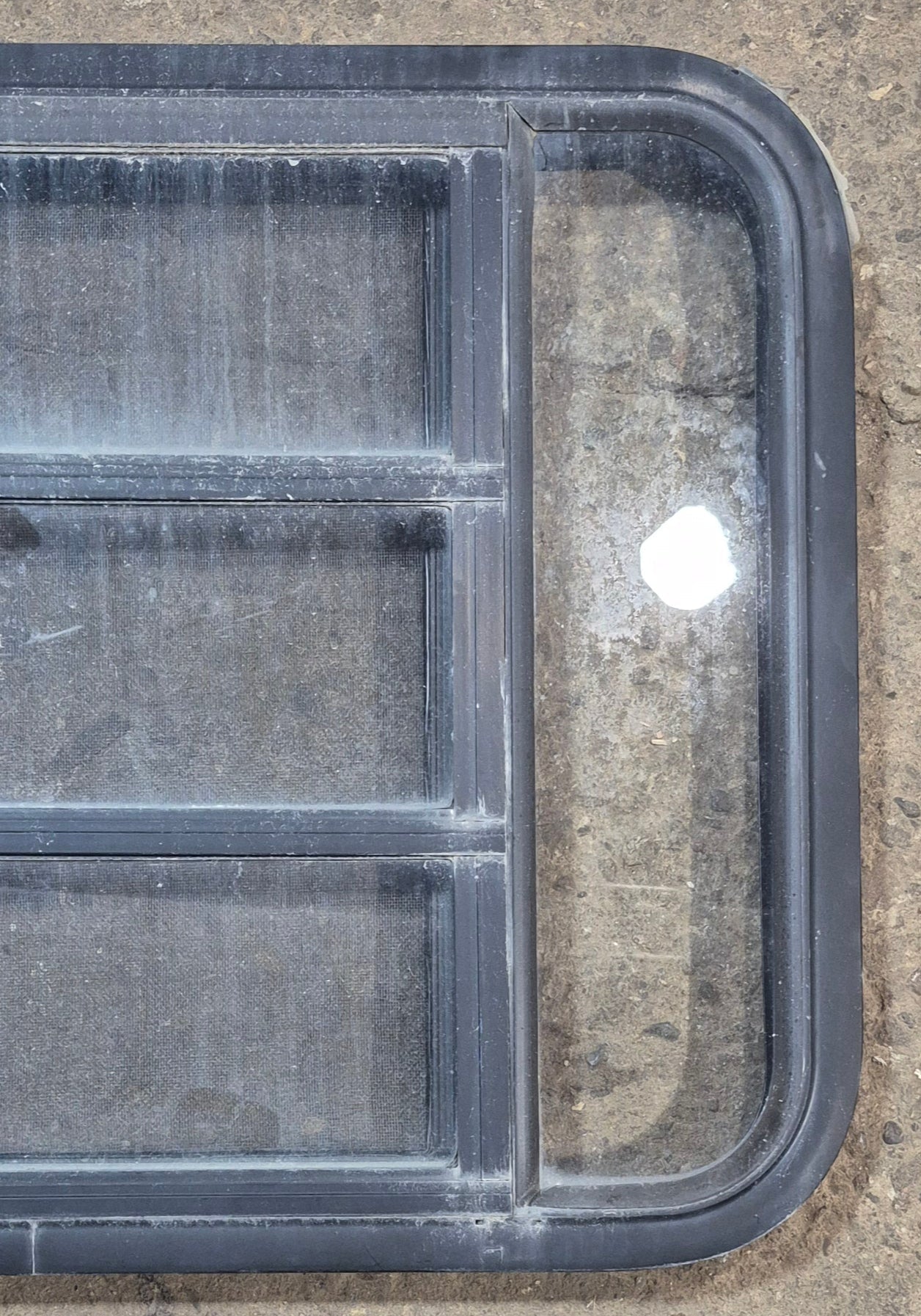 Used Black Radius Opening Window : 29 1/2