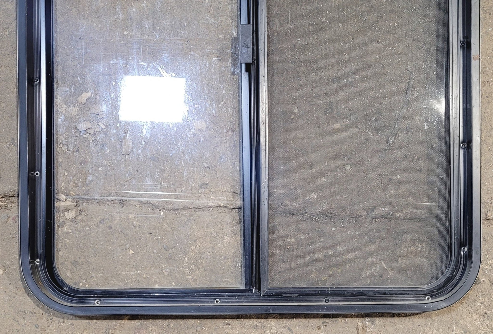 Used Black Radius Opening Window : 29 1/2