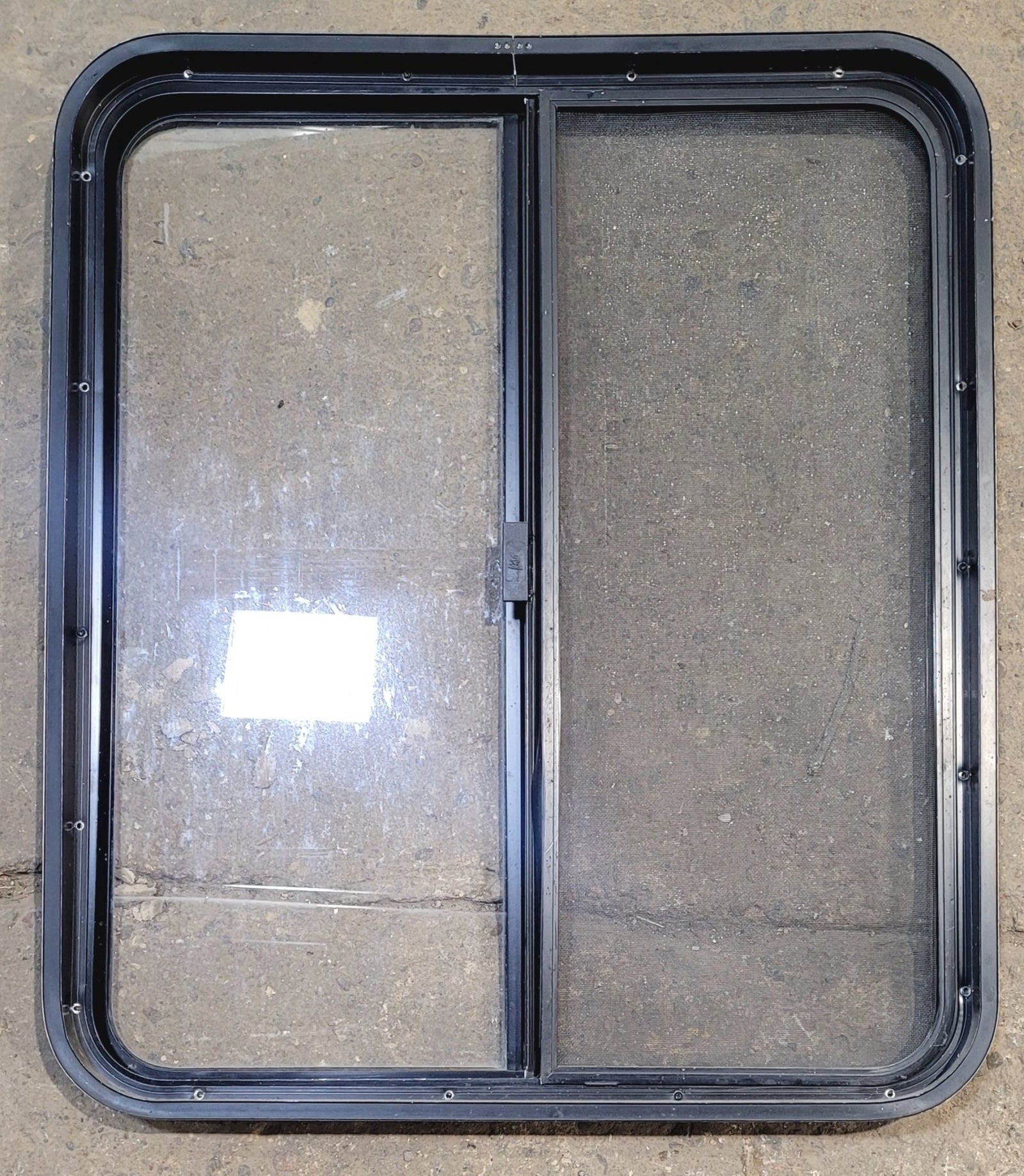 Used Black Radius Opening Window : 29 1/2