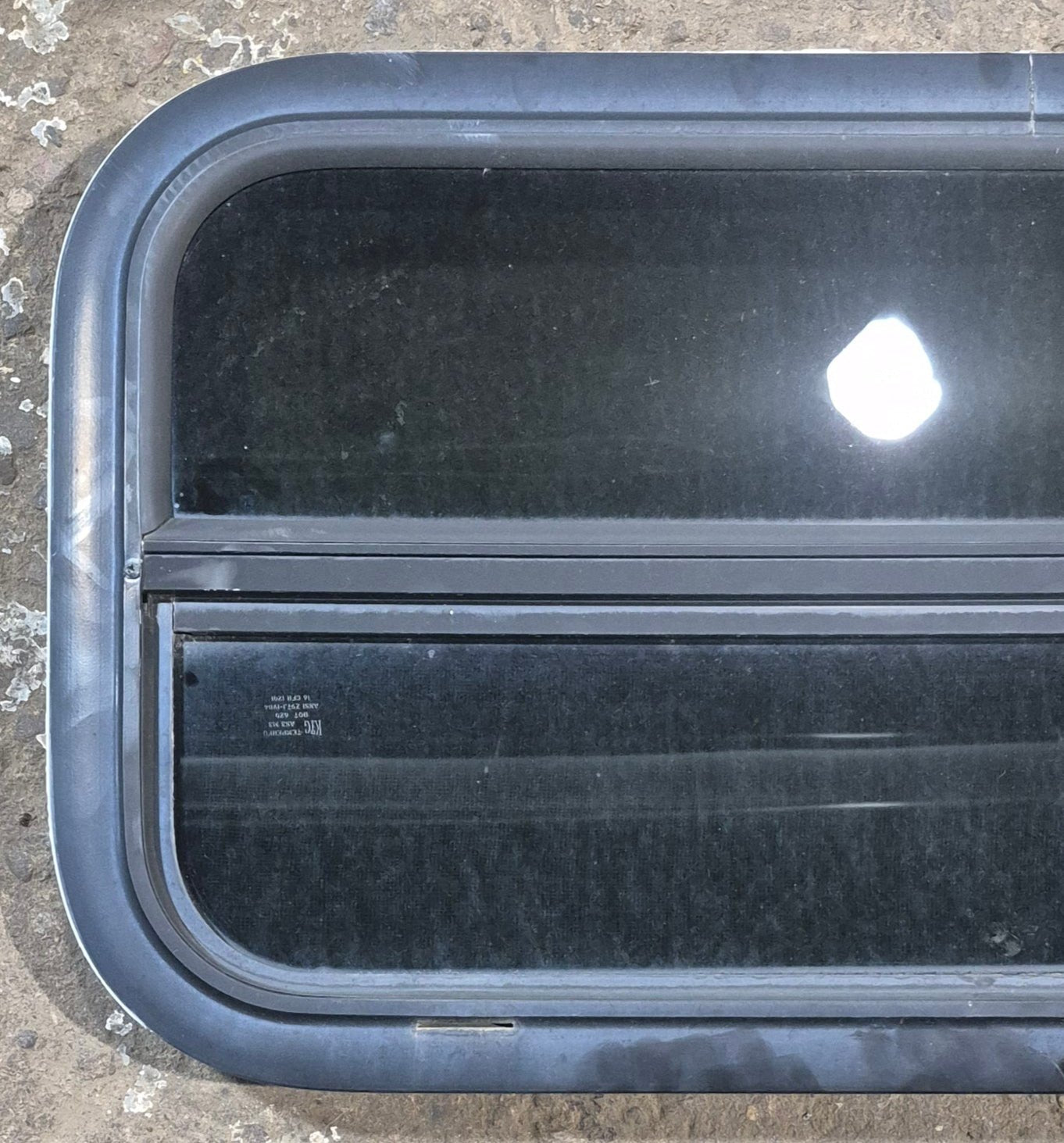 Used Black Radius Opening Window : 29 1/4