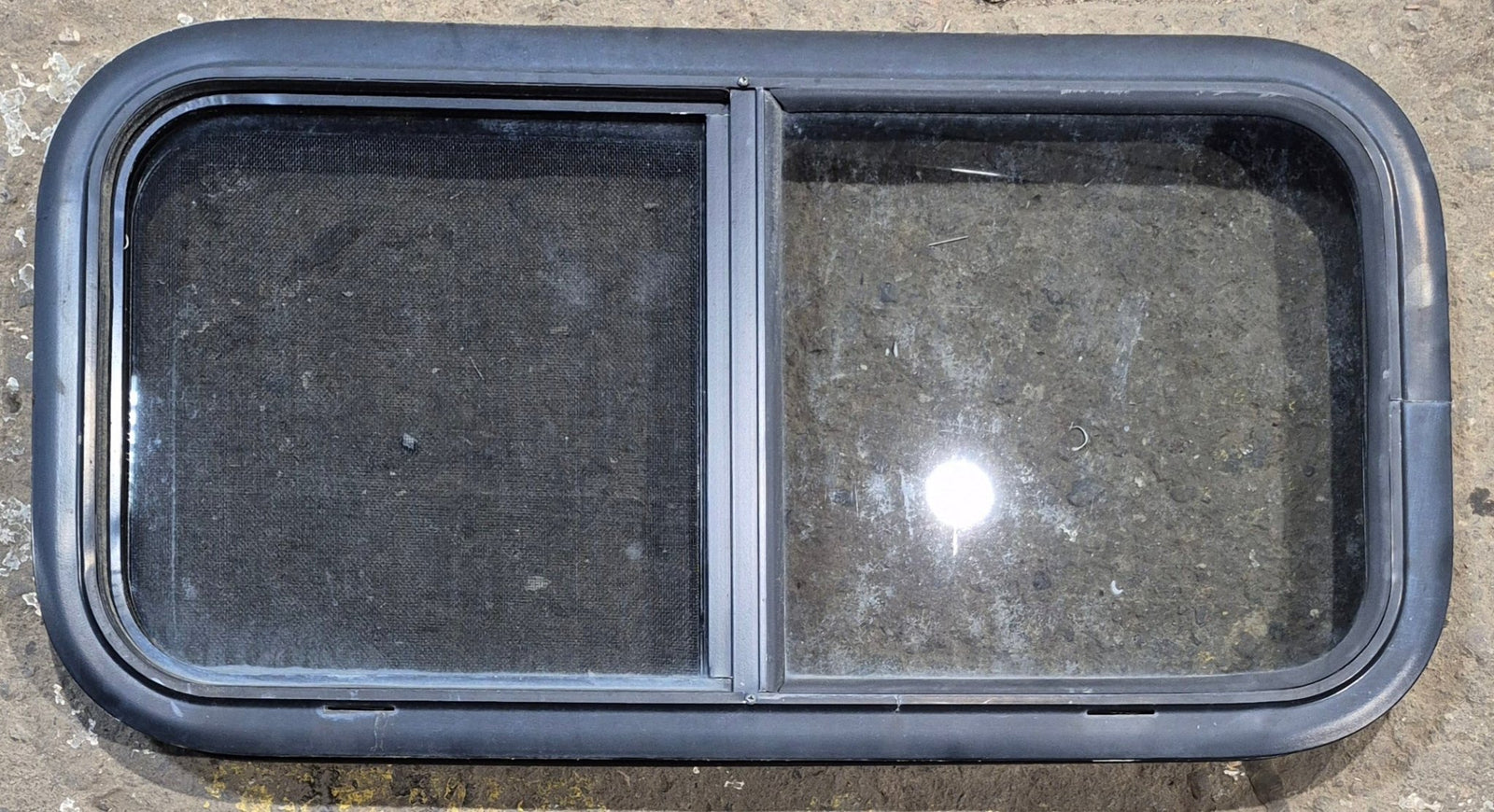 Used Black Radius Opening Window : 29 1/4
