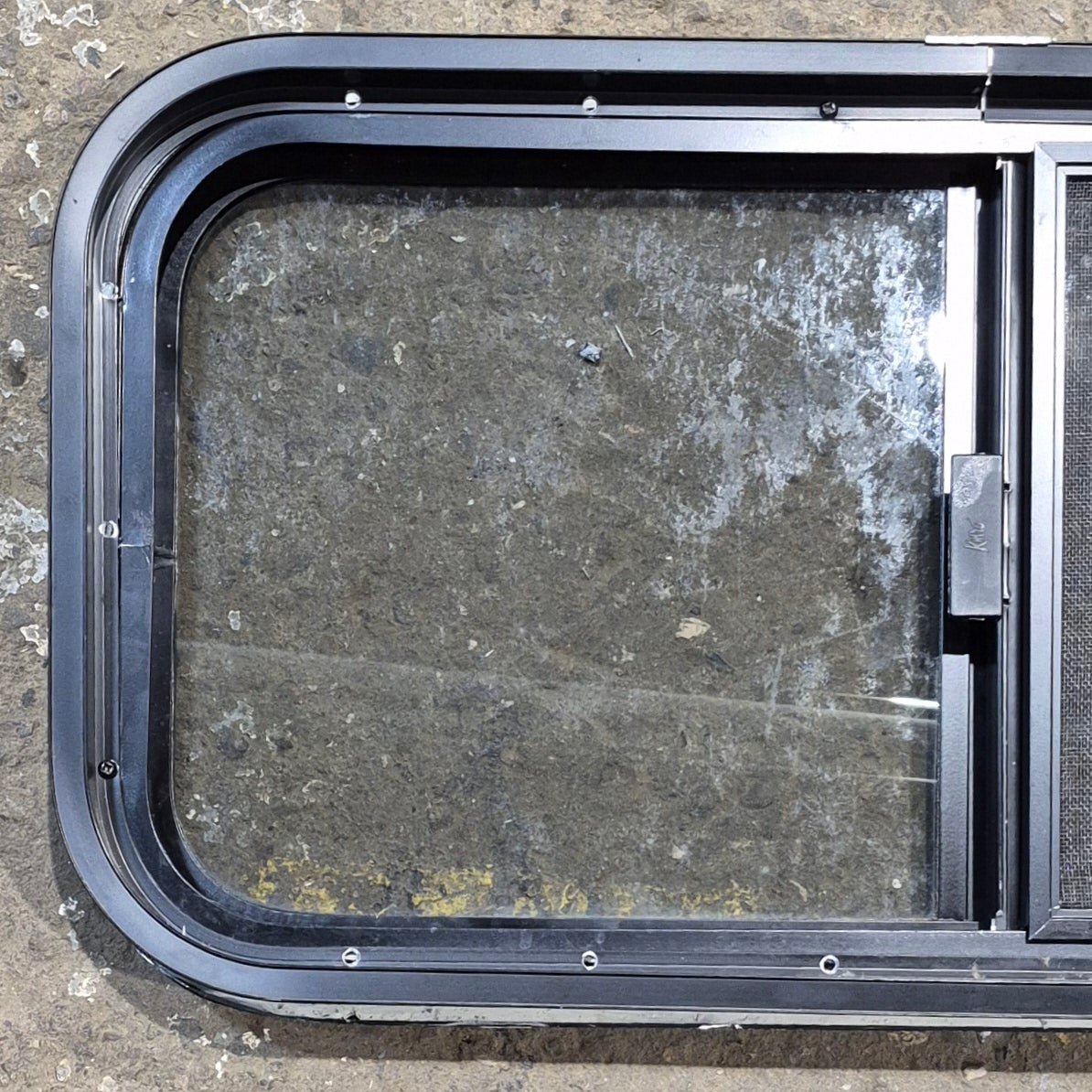 Used Black Radius Opening Window : 29 1/4