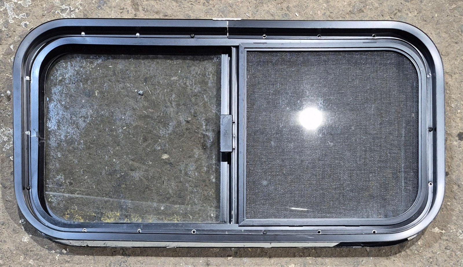 Used Black Radius Opening Window : 29 1/4