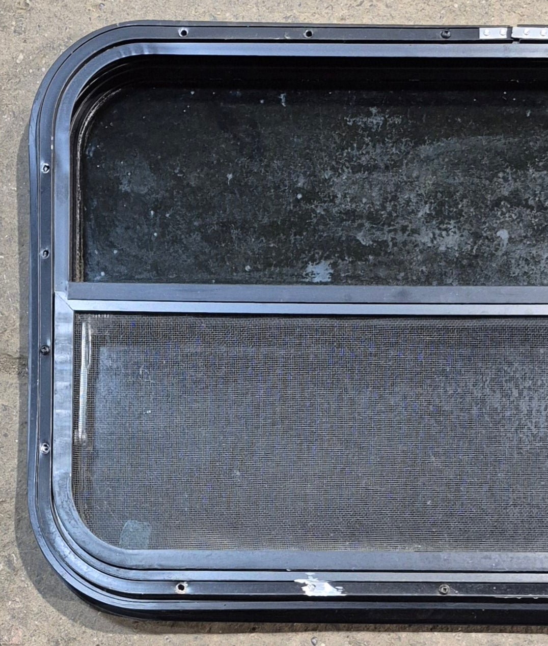 Used Black Radius Opening Window : 29 1/4