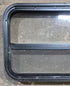 Used Black Radius Opening Window : 29 1/4" W x 17 1/2" H x 1 7/8" D - Young Farts RV Parts