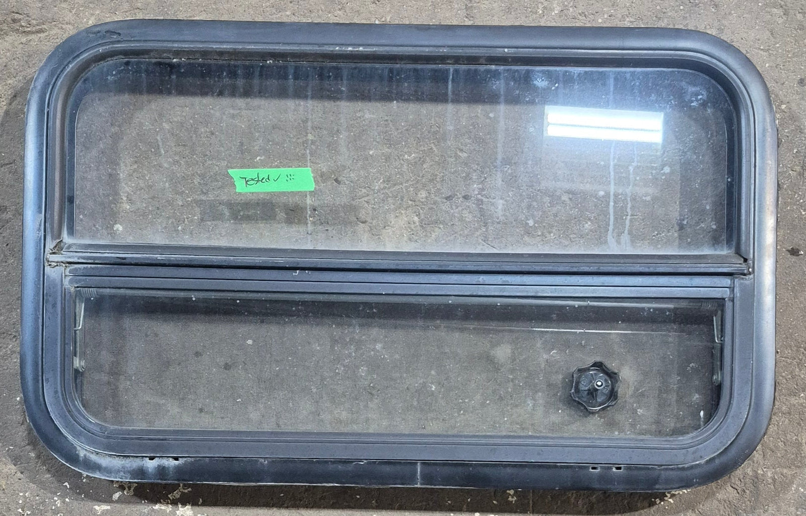 Used Black Radius Opening Window : 29 1/4