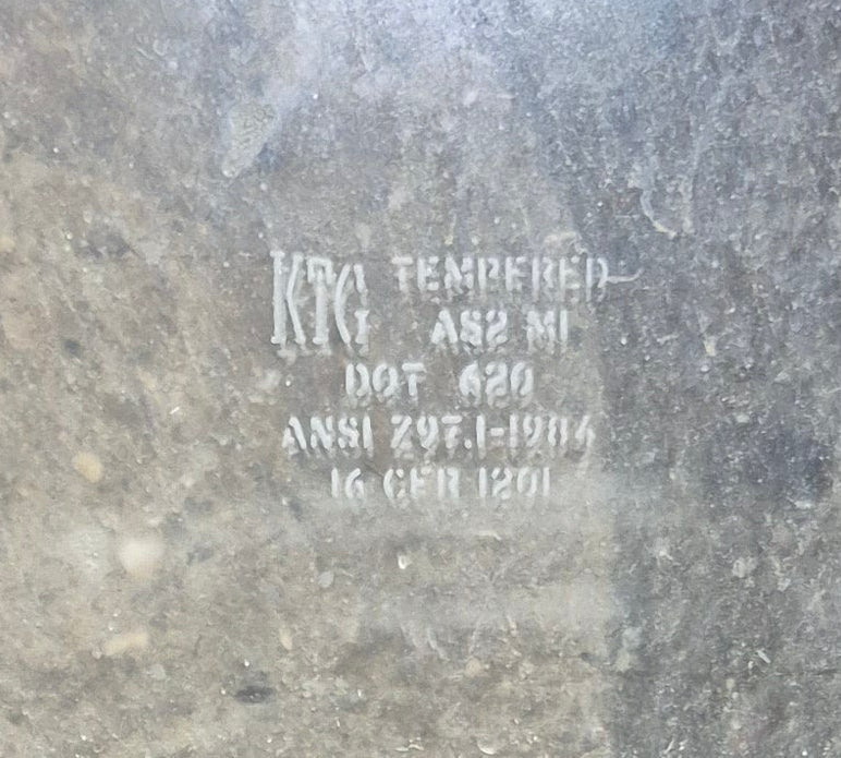 Used Black Radius Opening Window : 29 1/4" W x 17 1/4" H x 1 1/4" D - Young Farts RV Parts