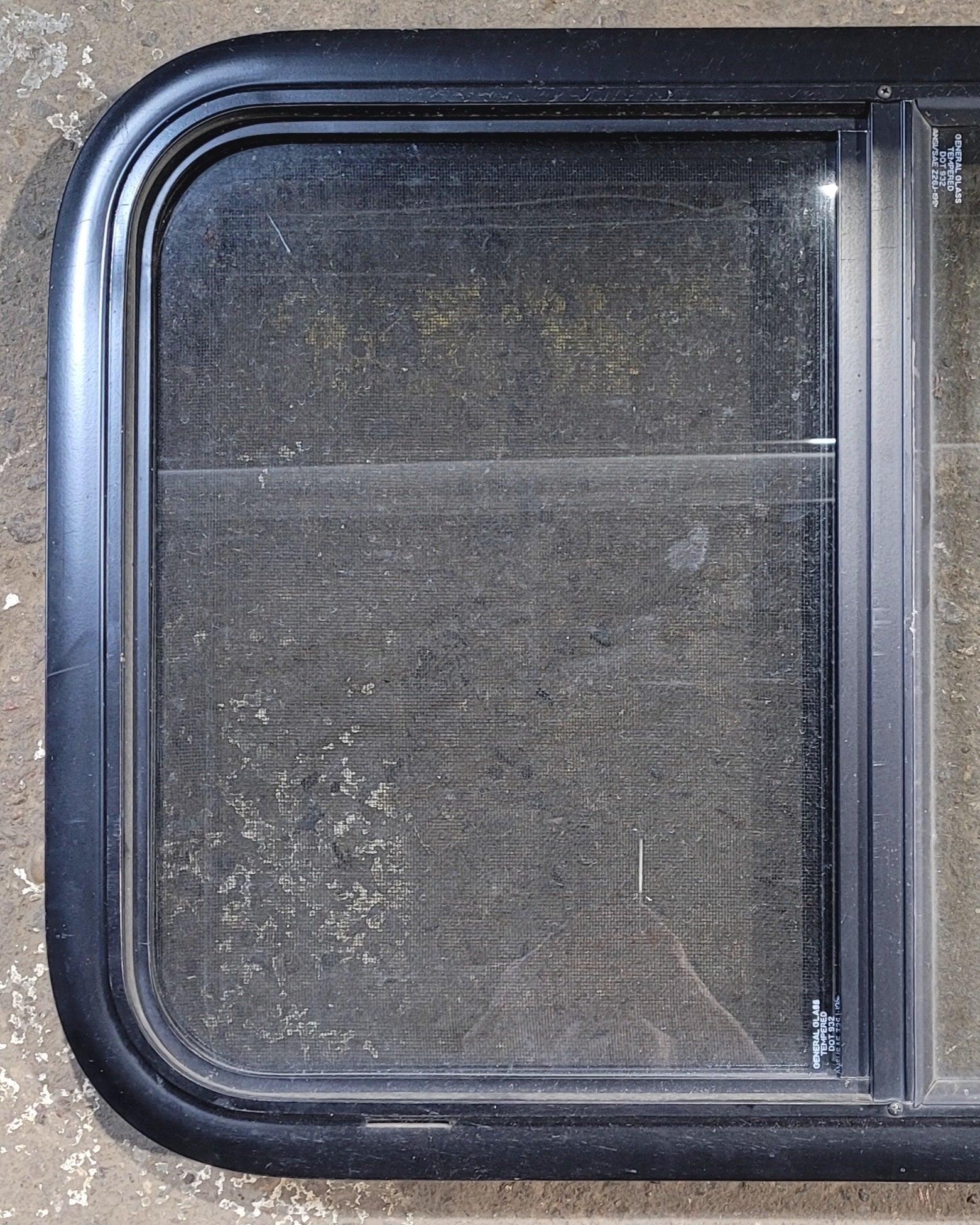 Used Black Radius Opening Window : 29 1/4