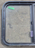 Used Black Radius Opening Window : 29 1/4" W x 21 1/2" H x 1 7/8" D - Young Farts RV Parts