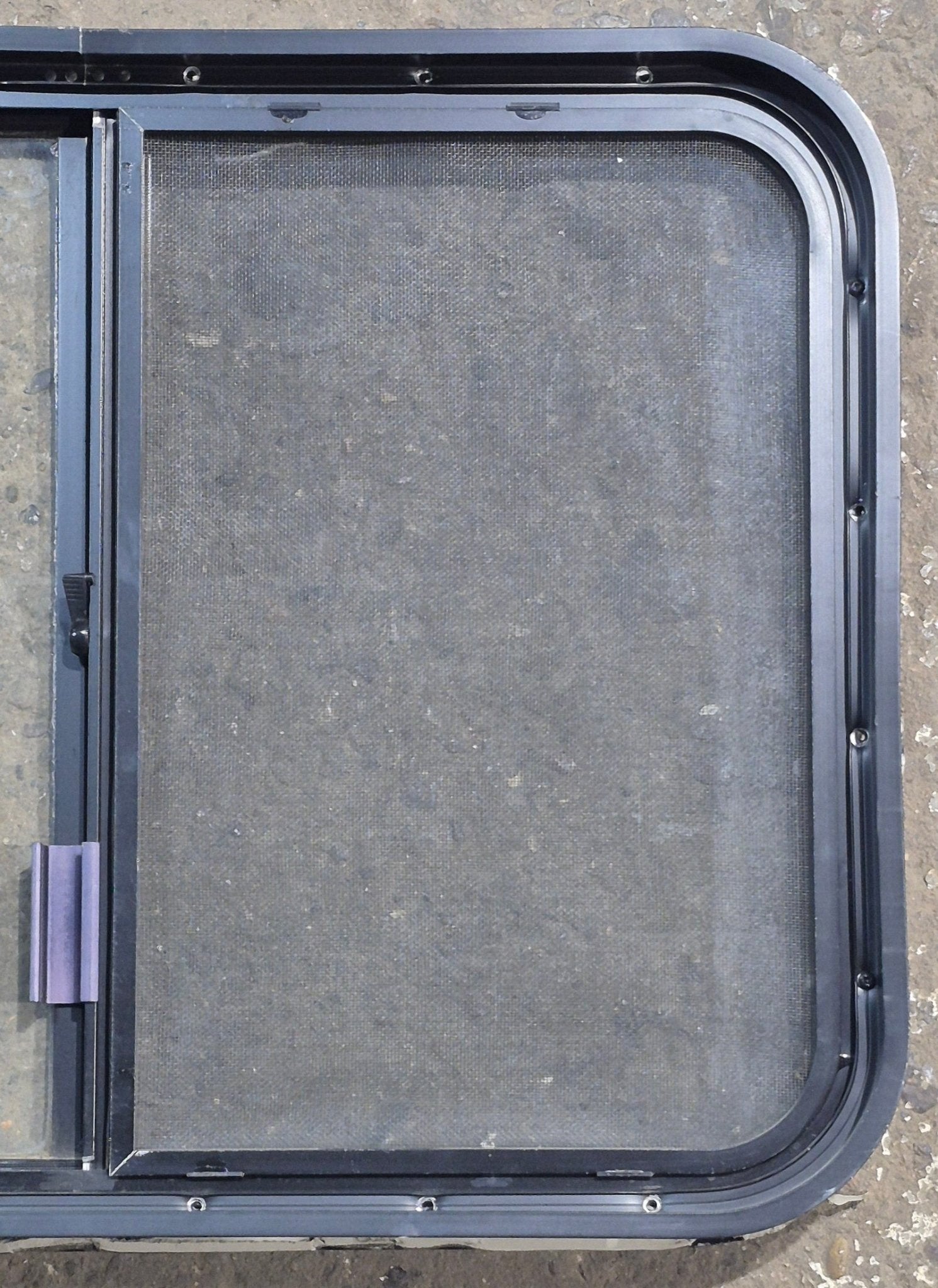 Used Black Radius Opening Window : 29 1/4