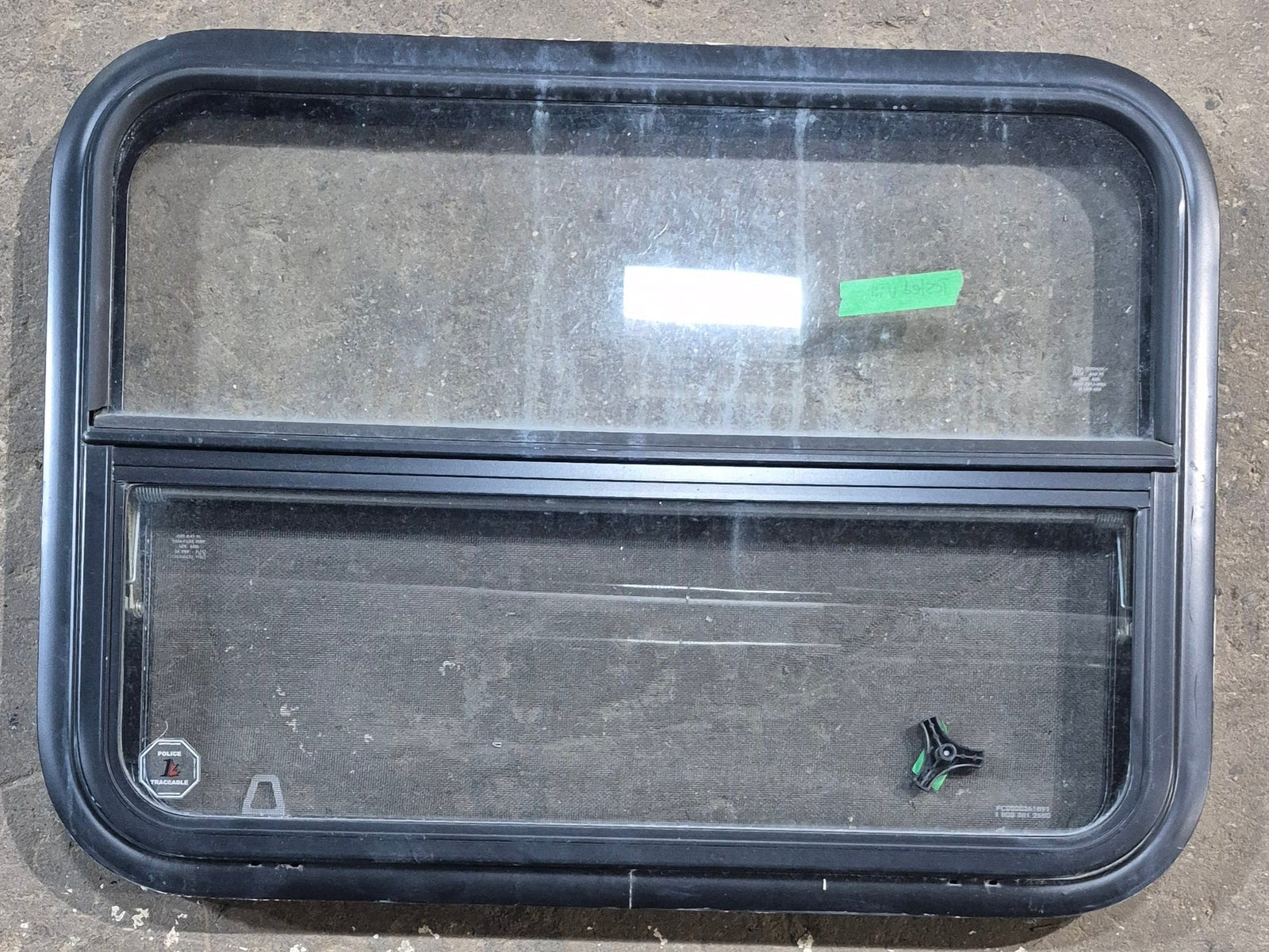 Used Black Radius Opening Window : 29 1/4