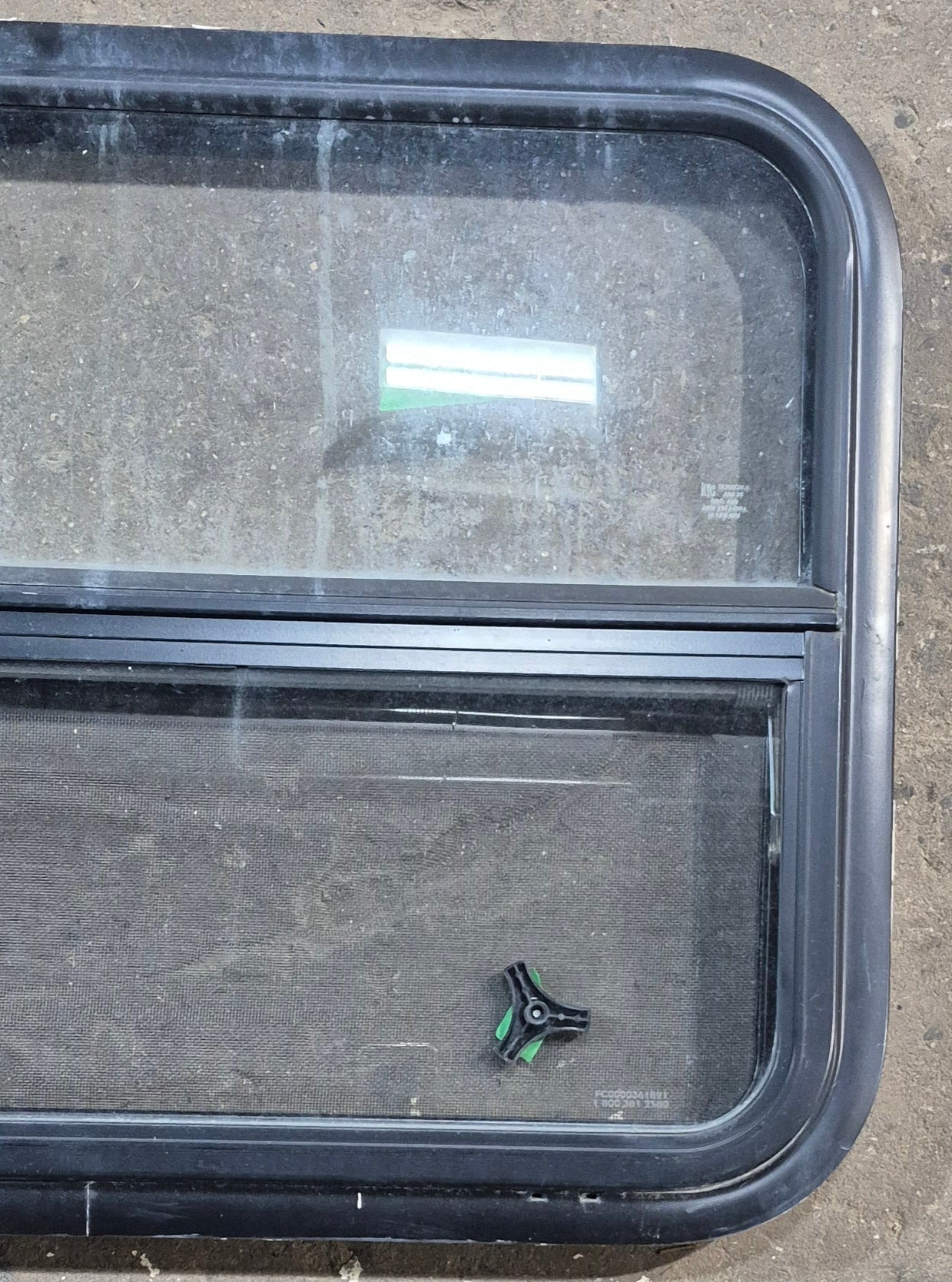 Used Black Radius Opening Window : 29 1/4