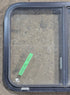 Used Black Radius Opening Window : 29 1/4" W x 21 1/4" H x 1 3/4" D - Young Farts RV Parts