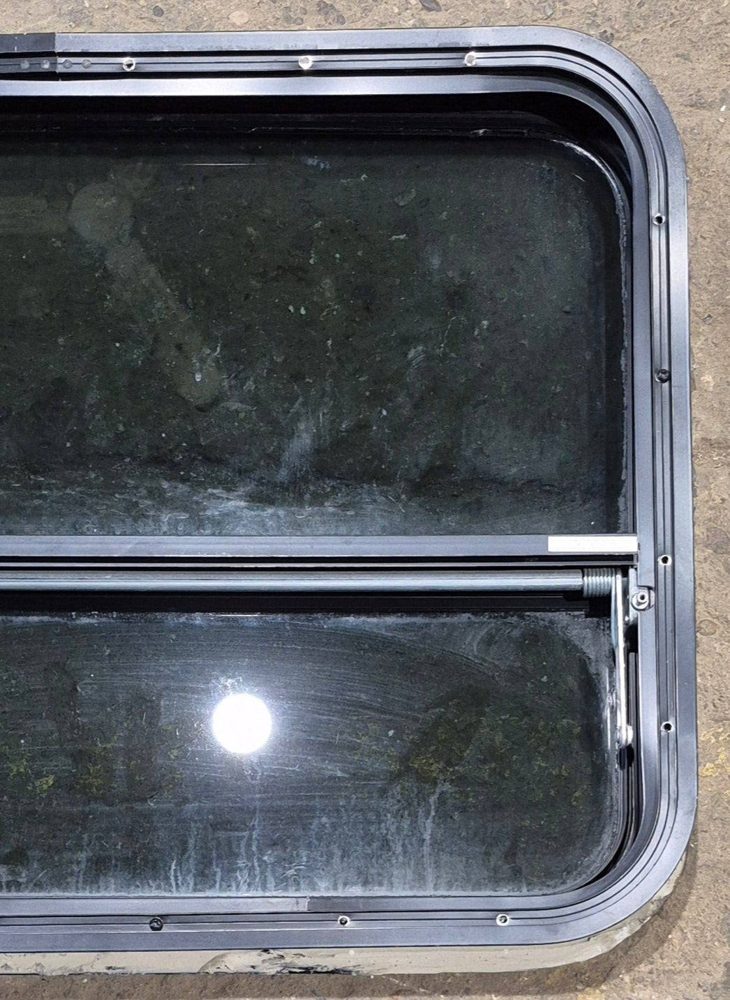 Used Black Radius Opening Window : 29 1/4