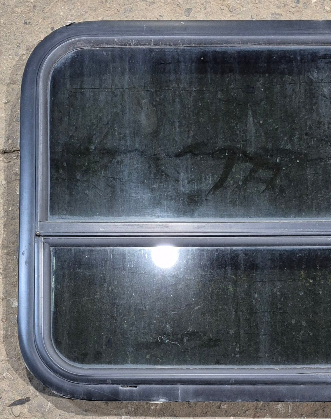 Used Black Radius Opening Window : 29 1/4