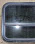 Used Black Radius Opening Window : 29 1/4" W x 21 1/4" H x 2" - Young Farts RV Parts