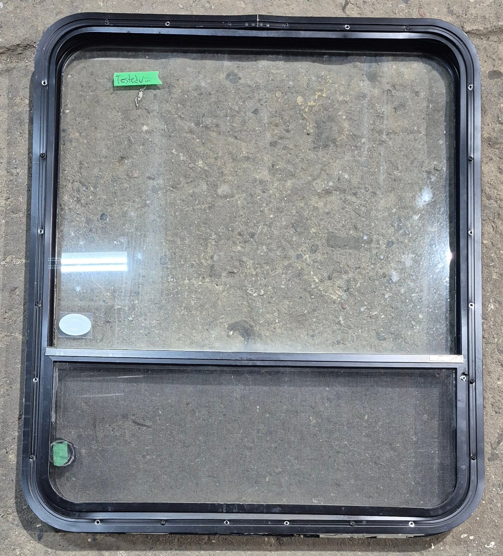 Used Black Radius Opening Window : 29 1/4