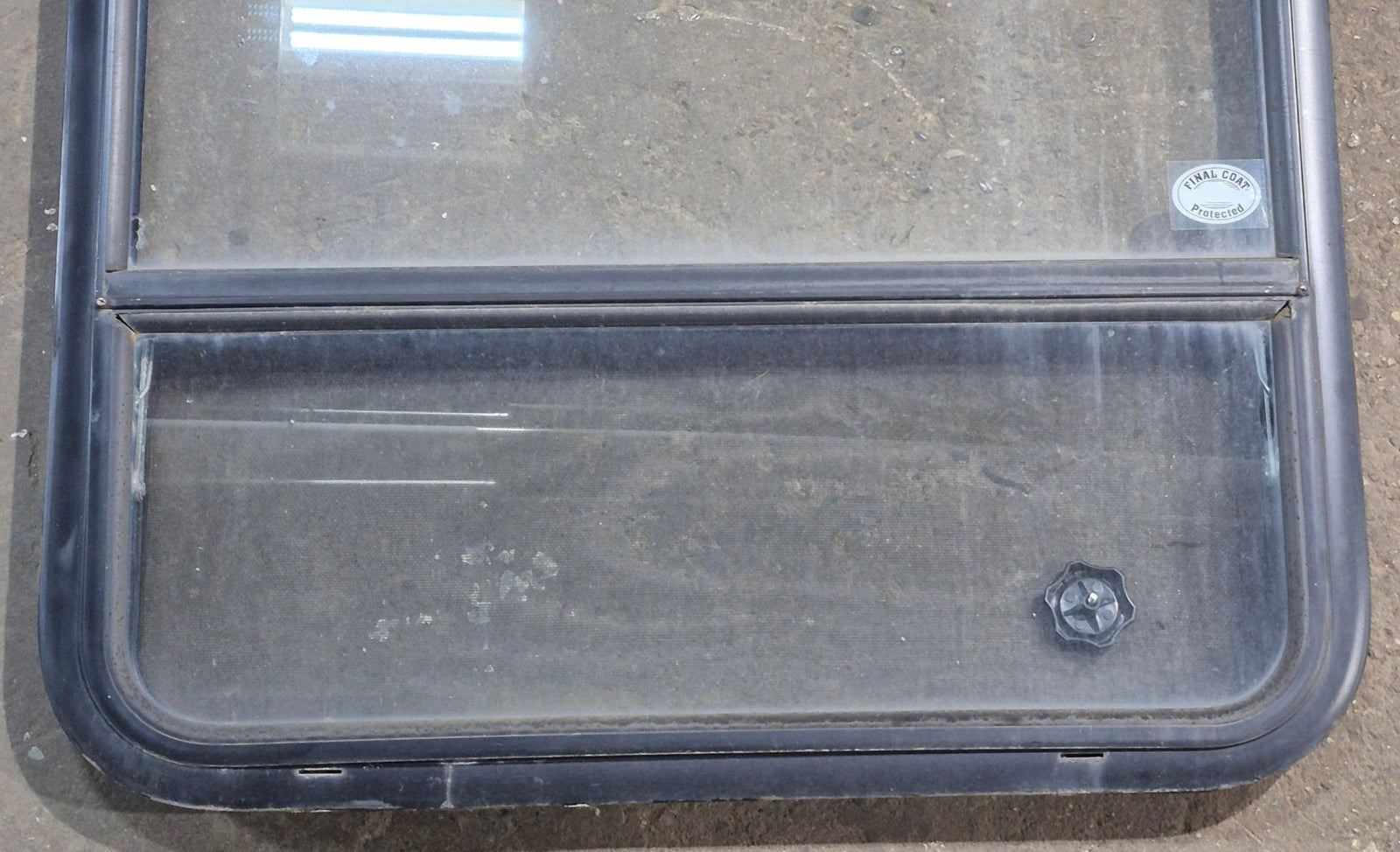 Used Black Radius Opening Window : 29 1/4