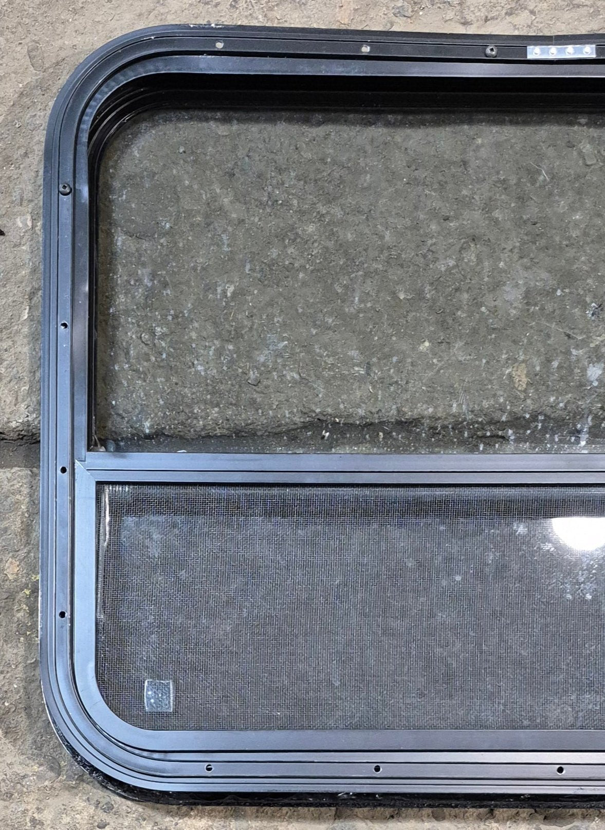 Used Black Radius Opening Window : 29 3/4