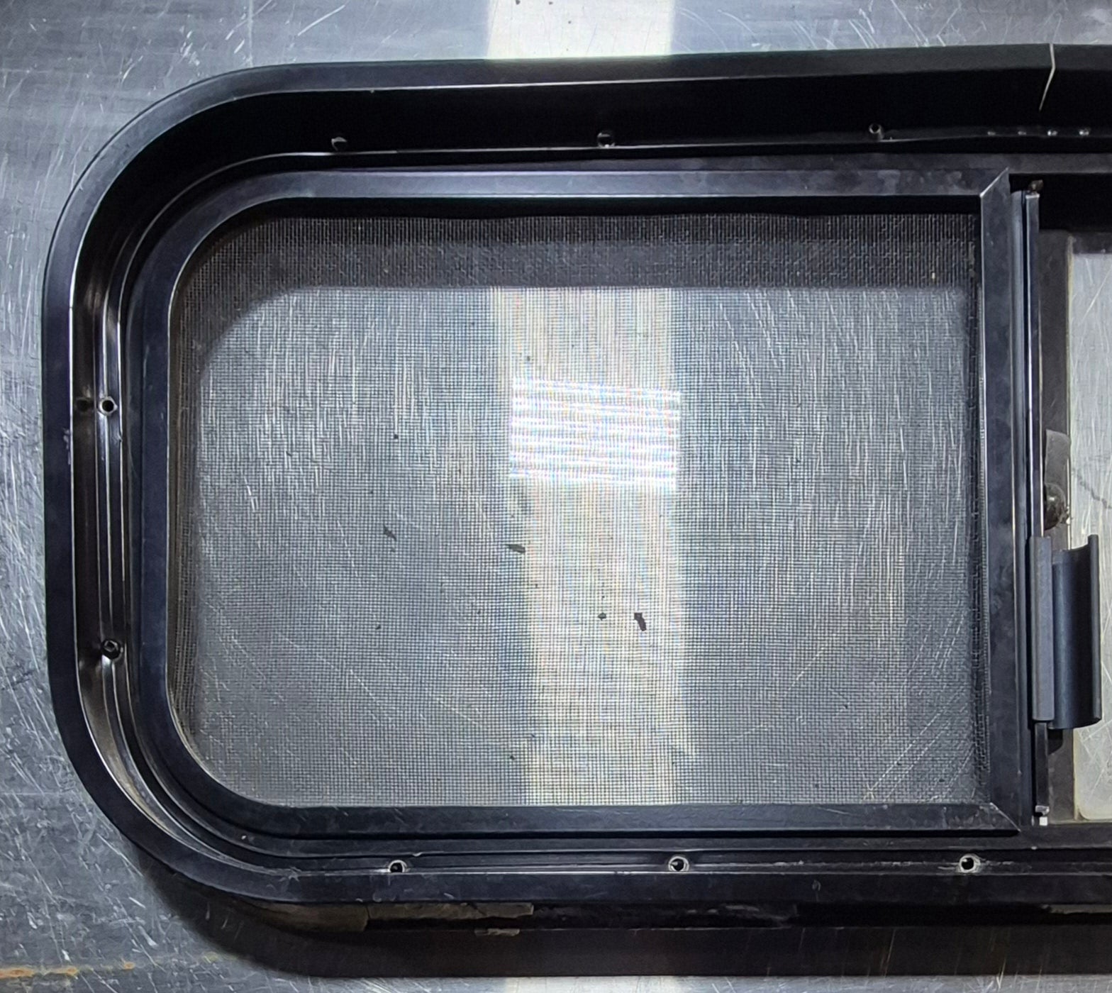 Used Black Radius Opening Window : 30 1/4