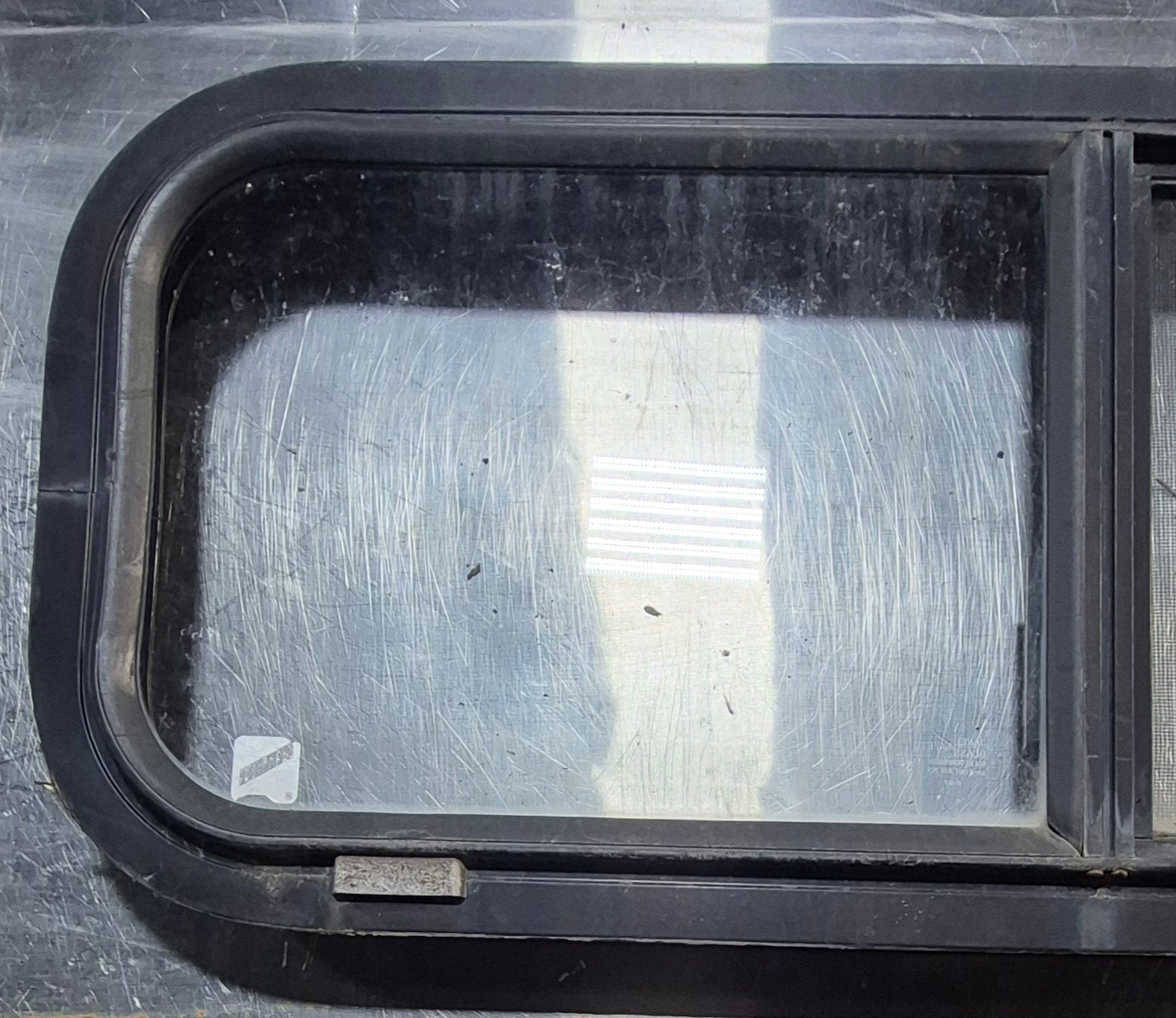 Used Black Radius Opening Window : 30 1/4