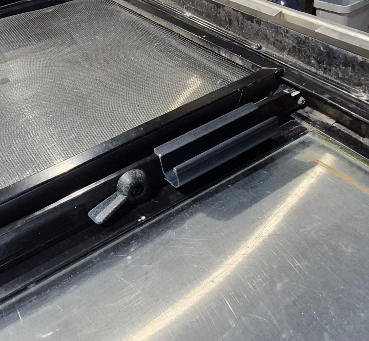 Used Black Radius Opening Window : 30 1/4