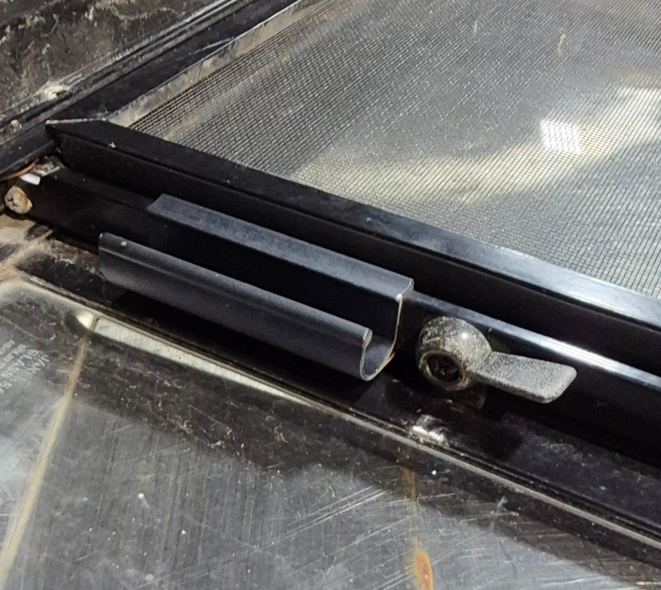 Used Black Radius Opening Window : 30 1/4