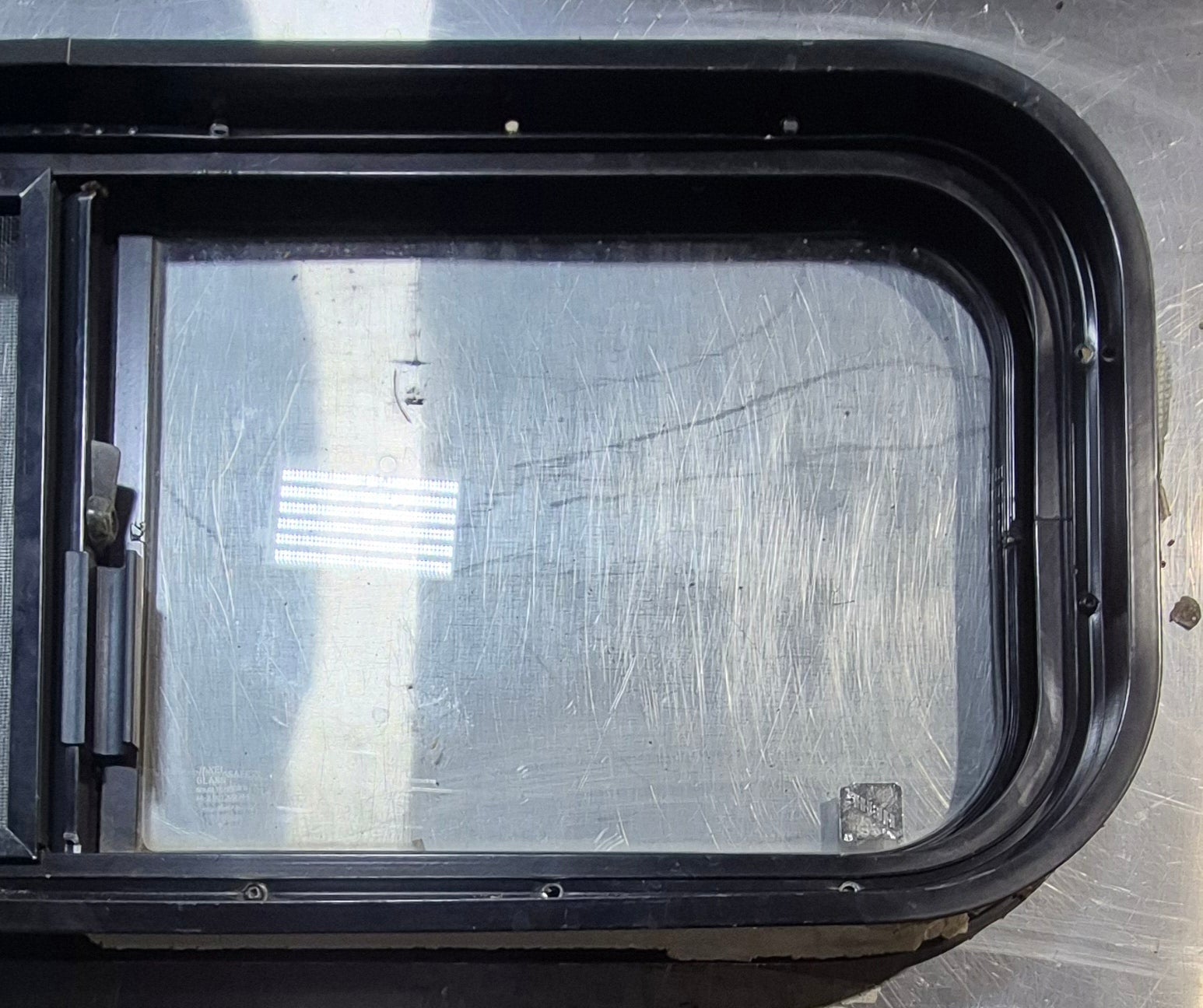 Used Black Radius Opening Window : 30 1/4