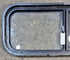 Used Black Radius Opening Window : 30 1/4" W x 11 3/4" H x 1 7/8" - Young Farts RV Parts