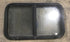 Used Black Radius Opening Window : 30 3/4" W X 18 1/2" H X 2" D - Young Farts RV Parts