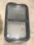 Used Black Radius Opening Window : 30 3/4" W X 18 1/2" H X 2" D - Young Farts RV Parts