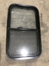 Used Black Radius Opening Window : 30 3/4" W X 18 1/2" H X 2" D - Young Farts RV Parts