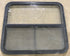 Used Black Radius Opening Window : 34 1/2" W x 29 1/2" H x 1 7/8" D - Young Farts RV Parts