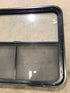 Used Black Radius Opening Window : 34 1/2" W x 29 1/2" H x 1 7/8" D - Young Farts RV Parts