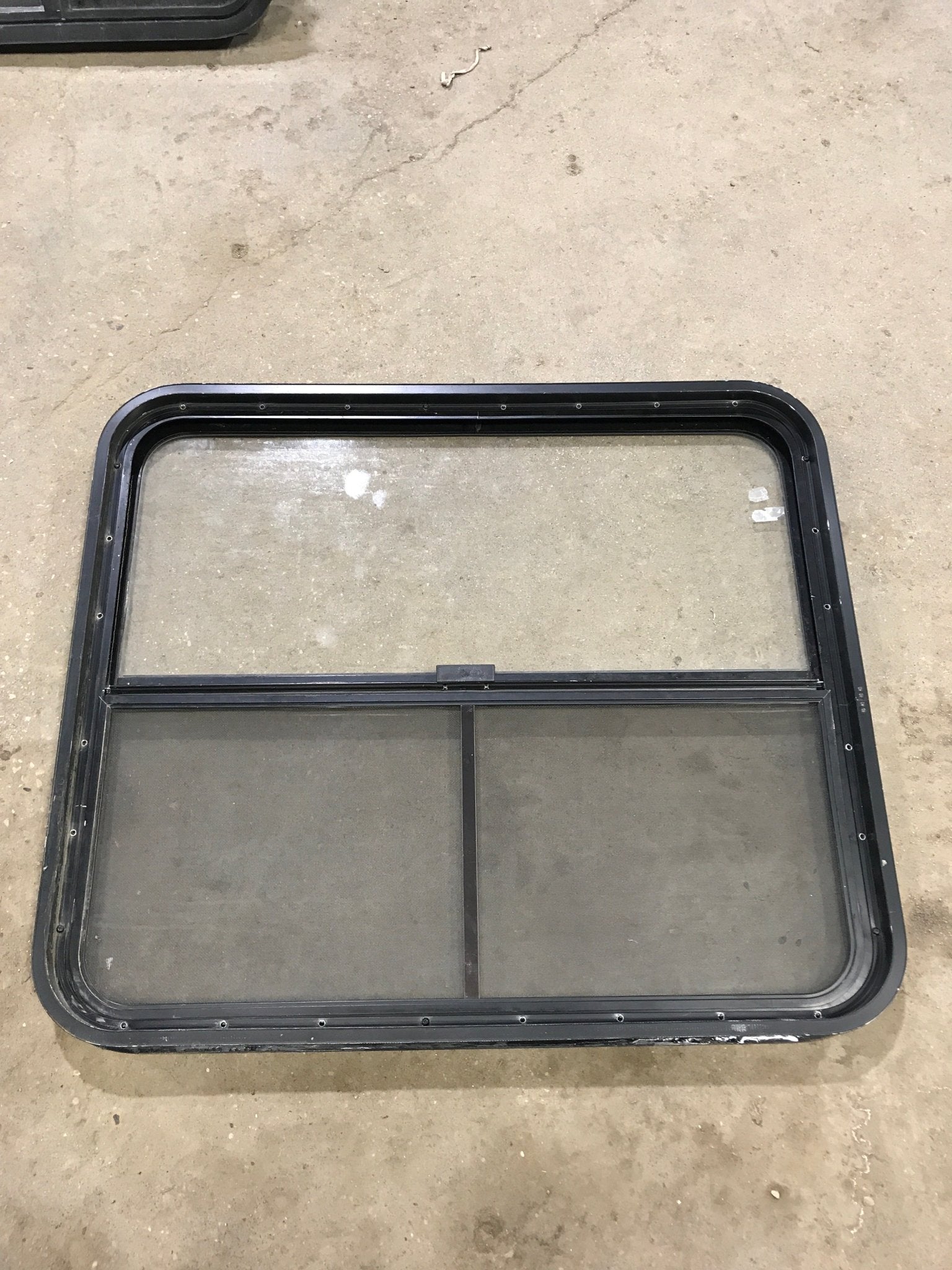 Used Black Radius Opening Window : 34 1/2