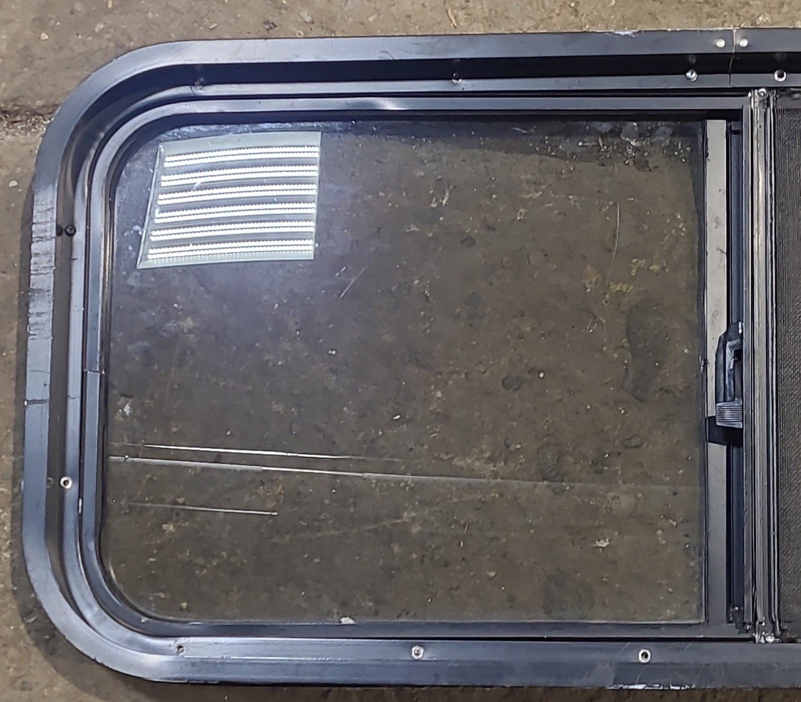 Used Black Radius Opening Window : 35 1/2