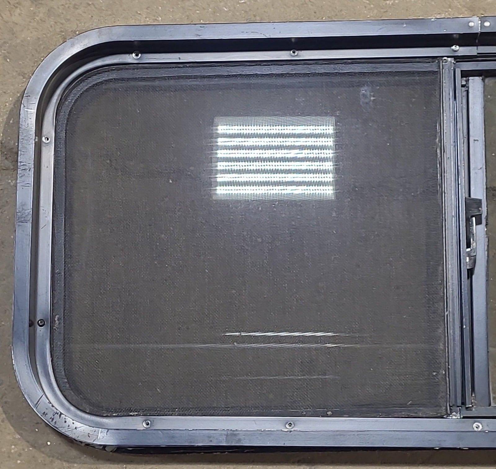 Used Black Radius Opening Window : 35 1/2